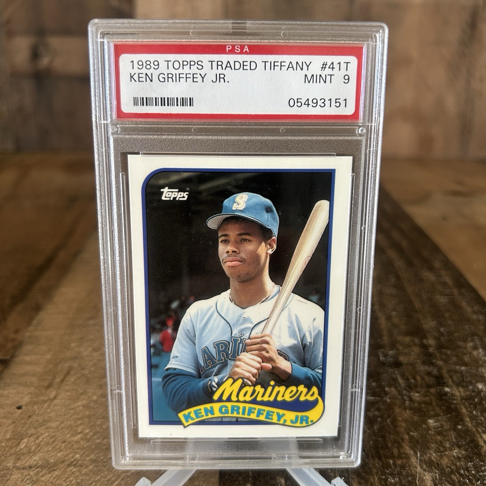 1989 TOPPS TRADED TIFFANY KEN GRIFFEY JR #41T MARINERS CARD PSA 9