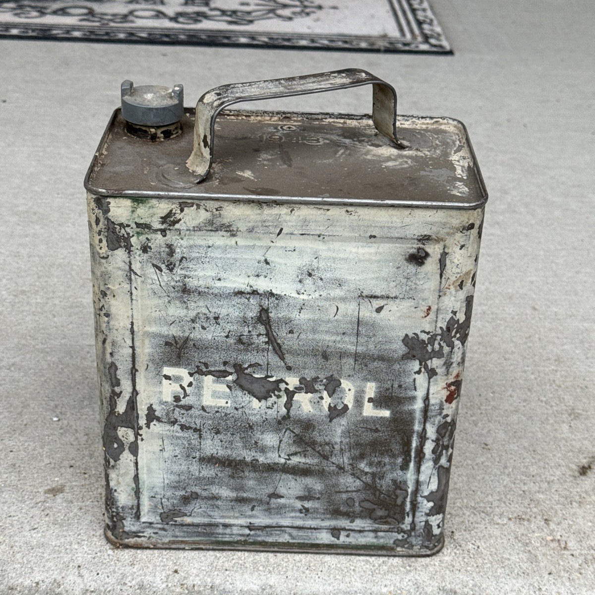 Vintage WW2 Military Petrol Gas Can Broad Arrow Stamped 1943 Can