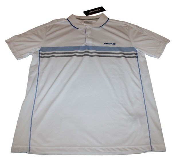 Herren Head T-SHIRT Tennisshirt Poloshirt Club M Technical 811655 Weiss Gr. M-image