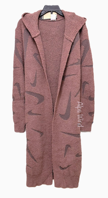 NEW Nike Sportswear Phoenix Cozy Bouclé Long Knit Cardigan Size-XS