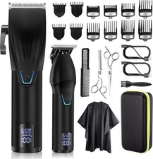 Suttik Professional Hair Clipper and Trimmer Set, Barber Clippers Set for Men...