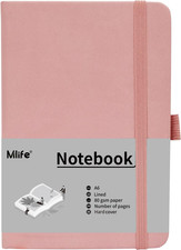 A6 Small Journal Notebook, Lined Pocket Notebook with Pen Holder, Mini Notebook