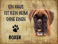Holzschild 30X40 Cm Boxer Hund Ohne Kein Heim Deko Geschenk Holz Schild