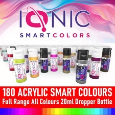 IONIC Smart Colors 20ml dropper bottle ALL 180 COLOURS full range Acrylic Paint