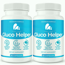 Gluco Helper, GlucoHelper Premium Supplement for Blood & Heart Health - 2 Pack