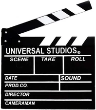 Director Movie Clapper Board Video Clapboard Film Slate Vintage Black