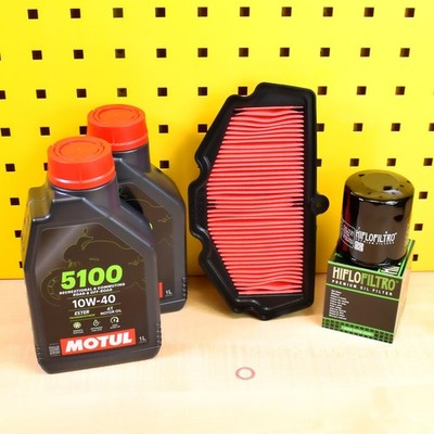 Set Ölfilter Luftfilter Motul 5100 10w40 Für: Kawasaki 650 Ninja Vulcan-S Z650