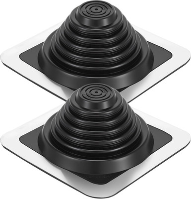 2 Pcs Metal Roof 8 Inch Vent Boot Chimney Flashing Roof Jack Pipe Vent