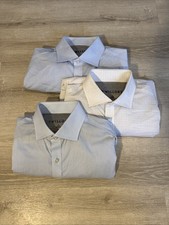 Lot of 3 Twillory Mens Multicolor Tailored Fit Performance Shirts Size 16 32-33