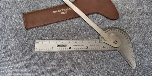 Craftsman 9-4026 Rule Gage Square Protractor Drill Point Gage Center Finder USA