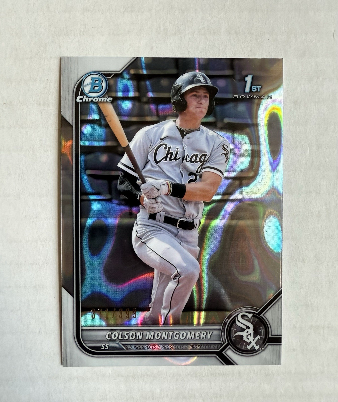 2022 Bowman Chrome Colson Montgomery Refractor Lava /399 BCP-71 White Sox