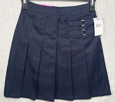 Girls 7 Navy Pleated Skort School Uniform Blue Lake Camp Scooter Skirt