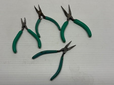 Vintage Swanstrom #321, 215,EREM 21, Long Needle Nose Pliers Smooth Jaw,lot of 4