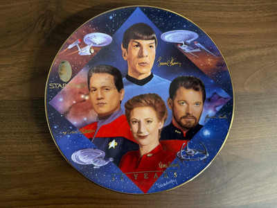 Second in Command Star Trek Collector Plate | 30th Anniversary | Hamilton