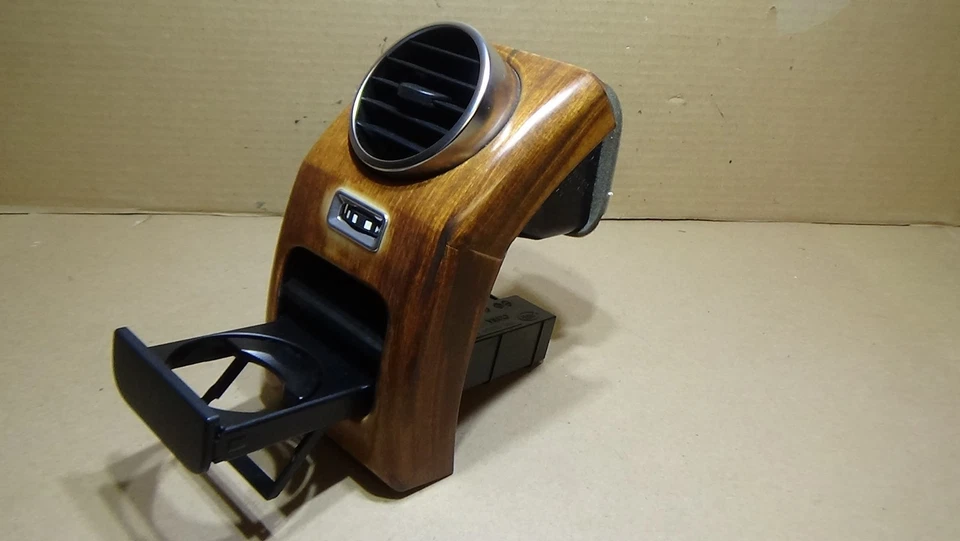 Land Rover LR3 2005-2009 derecho diestro portavasos ventilación grano madera Foto 4 de 4