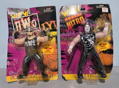 WCW STING HOGAN Vintage Monday Nitro 1997 Vibrating Action Figure BRAND NEW Rare