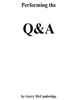 Gerry McCambridge Performing the Q&A - Image 1 of 4