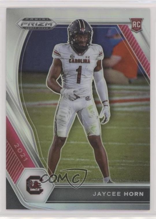 2021 Panini Prizm Draft Picks Silver Prizm Jaycee Horn #142 1j0f