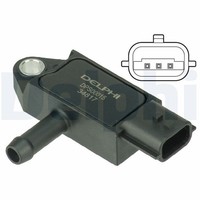 Delphi DPS00015 Sensor, Abgasdruck FüR Dacia Infiniti Passend FüR Nissan Opel