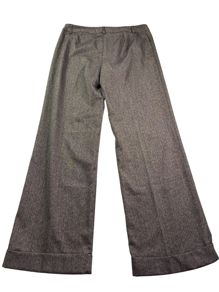 Pantalones acampanados elásticos vintage Y2K Geoffrey Beene Madison para mujer talla 4 marrón Foto 2 de 4