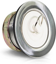 9783 Stainless Steel Bath Tub Drain Assembly with Rubber Stopper Strainer for RV