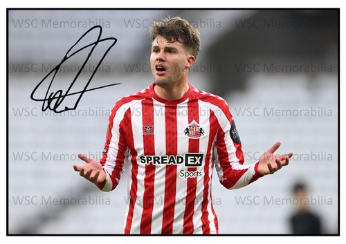 12112. Leo Hjelde Signed Pictures (A4 Prints) Sunderland Leeds Celtic etc.