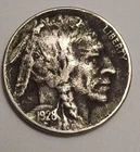 1928 P Buffalo Nickel LOOK AT THE HORN!  High Grade 1936 P Buffalo 5c BN813
