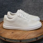 Cole Haan GrandPro Rally Laser Cut Men Size 8 M White Leather Sneakers C31436