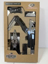 Mossy Oak 4-Pc Tool & Knife Set: 18-in-1 Multi-Tool + Knife