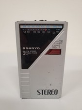 Sanyo Vintage Portable AM/FM Radio RP-45 Walkman Style Radio