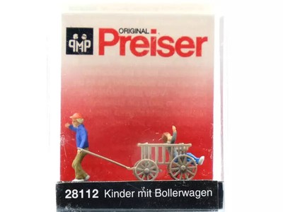 PREISER Kind im Armwagen gefahren - HO 1/87 - PREISER 28112