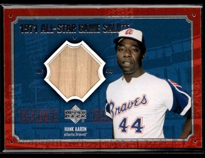 2001 Upper Deck All-Star Game Salute HANK AARON GAME USED BAT AS-HA (B)