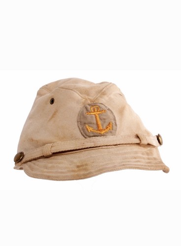 WW2 Imperial Japanese Navy (IJN) khaki tropical field cap