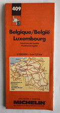 Carte MICHELIN N° 409 _ Belgique, Luxembourg _ 1996 _ 18ème Edition - Bon Etat