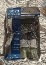 Tahari Boy's 5-Pack Boxer Brief Cotton Stretch Underwear Size 2T/3T New