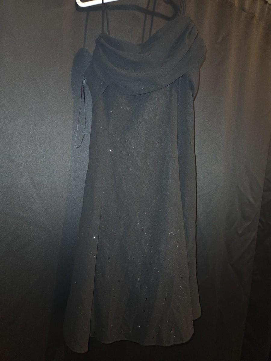 Very Beautiful Womens Dress Black Glitter Size 14