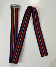 Polo Ralph Lauren Striped Grosgrain Ribbon Belt Double Ring 30 Teens Men  s