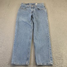 Vintage Levis 550 Jeans Boys 30x26 Fits 28x26 Husky Relaxed Blue Denim Cotton