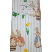Peter Rabbit Soft Plush Throw Blanket 50" X 70" Polyester Easter Beatrix Potter