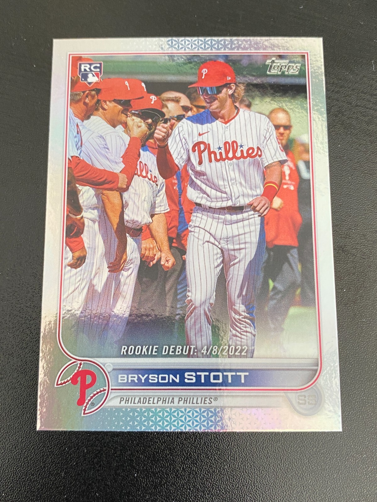 2022 Topps Update Rookie Debut Rainbow Foil Bryson Stott Philadelphia Phillies