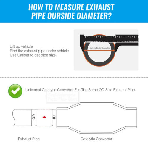 Universal 2.25" Sports Cat Catalytic Converter High Flow 400 Cells Performance - Picture 10 of 11