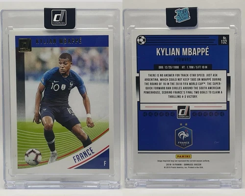 2018-19 Donruss #132 Kylian Mbappe  Rookie Card RC France World Cup Champion