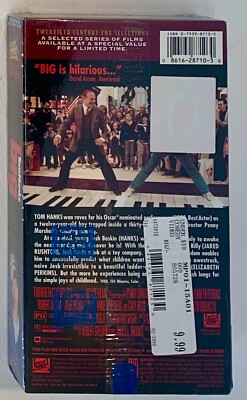 BIG VHS Movie 1989 Tom Hanks w/ 20th Century Fox Seal Stamp Blue