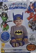 Halloween Batman Infant Jumper Cape Pants Headpiece Booties Costume 6-12 months
