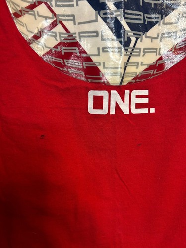 T-shirt vintage Y2K Pure Playaz We One logo rosso hip hop rap streetwear uomo 2XL - Foto 2 di 4