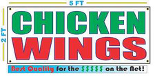 CHICKEN WINGS Banner Sign NEW Larger Size Best Quality for the    RWG