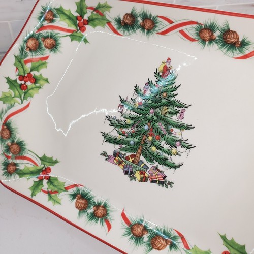 Spode Annual Dessert Tray 2010 Christmas Tree Yearly Collection Small Orig. $40 - Picture 3 of 24
