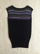 Brand New~M Missoni~Knit Mini Dress~Size IT 44~US 8~Chevron~Sleeveless~Ribbed