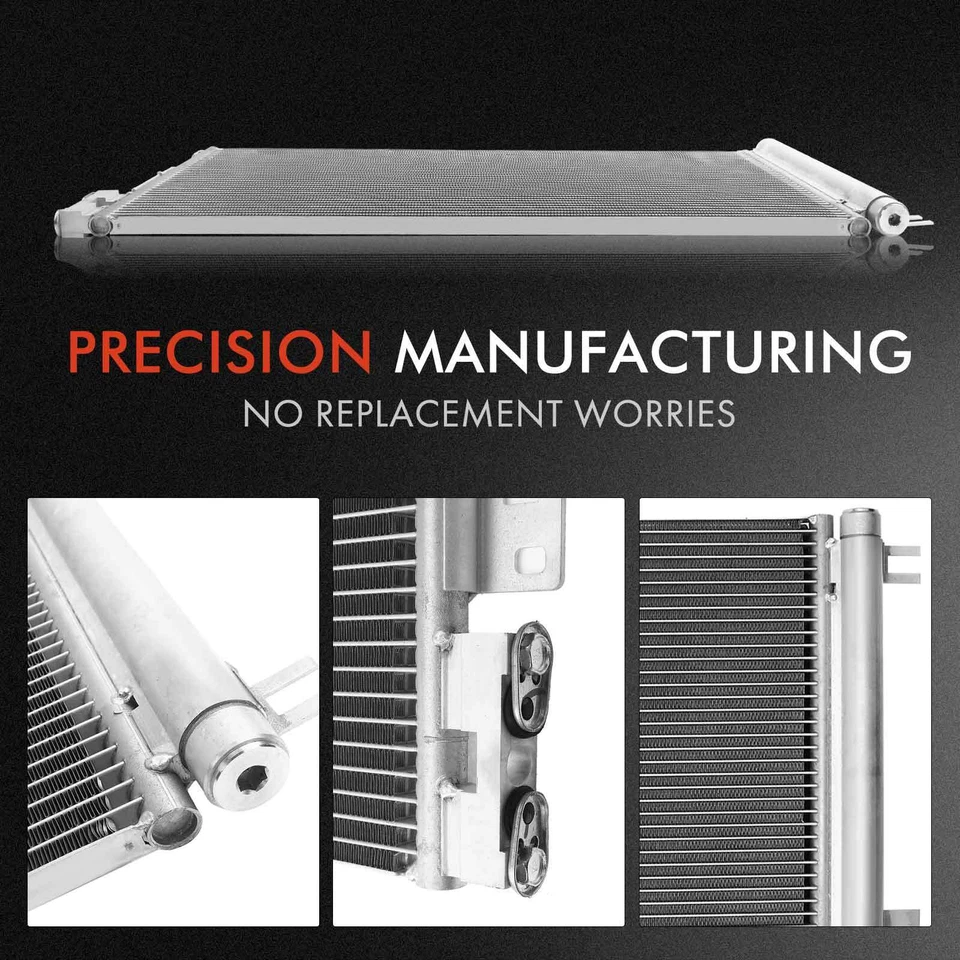 Kit de refrigeración de radiador y condensador de CA de aluminio para Chevrolet Cobalt Pontiac Saturn Foto 4 de 4