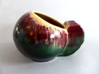 Art Deco Belgian Ceramic Thulin ashtray Marked 788 Belgium Drip Glaze Pottery